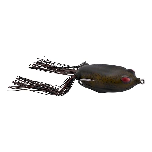 Berkley Swamp Lord Standard Hollow Body Frog Fishing Lure Green Pumpkin 65mm Soft Body for Improved Hook-Up Ratio Sealed to Prevent Water Intrusion Equipped with Sharp Fusion19 Hooks