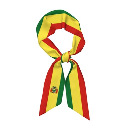 Women'S Fashion Scarf Bolivia Bolivian Flag Hair Satin Scarf Bandanas Headscarf Wrap Breathable Lightweight Neck Scarves For Handbag Accessories