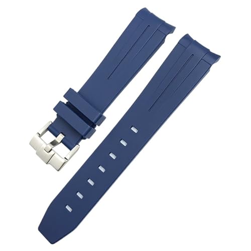 Bracelet silicone étanche 20mm KLVN anti-poussière pour Omega Speedmaster Moon