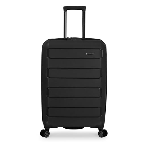 Traveler'S Choice TC09157K26 Pagosa Indestructible Hardshell Expandable Spinner Luggage, Black, Check-In Only thumb #1