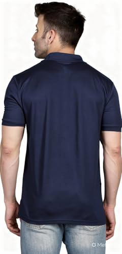 Image of INKKR Men's Combo Polo Neck Cotton Blend Solid T-Shirt (Pack of 2)