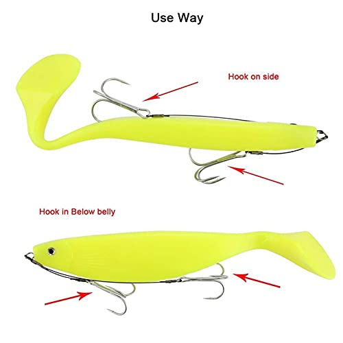 HNHYNSY Angelhaken Spinpoler Hecht Angeln Rig Hake # 2# 1# 1/0# 2/0 Korkenzieher Stingers Sharp High-Carbon Steel… – Bild 5