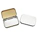 8 Piezas Latas Pequeñas Rectangulares de Metal con Latas de Bisagras, Mini...