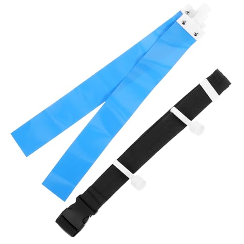 KICHOUSE Football Waist Flags and Belt Set Design for Youth Sports for Training Games and Activities Includes Moveable Flags for