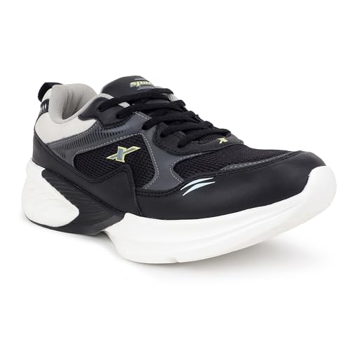 Image of SPARX Sports Running Shoes for Men - Lightweight Breathable Lace-Up Athletic Shoes with Cushioned Comfort, Shock Absorption, Durable Grip, Flexible Sole & Everyday Walking Performance