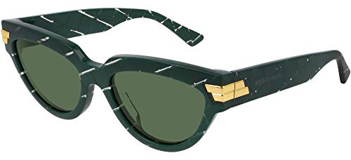 Preisvergleich Produktbild Bottega Veneta BV1035S GREEN / GREEN 55 / 19 / 145 Damen Sonnenbrillen