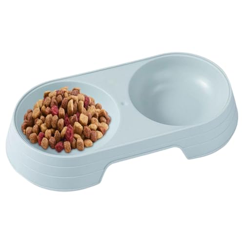 Welpennäpfe | Macaron Elevated Cat Double Bowl | Welpenfutter- und Wassernäpfe-Set, Fressnäpfe zum Füttern von kleinen, mittelgroßen Hunden, Katzen, Welpen