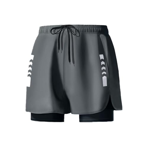 Men's Swim Trunks with Compression Liner Board Beach Shorts Quick Dry Swim Shorts Bathing Suits Training Sport Basketball