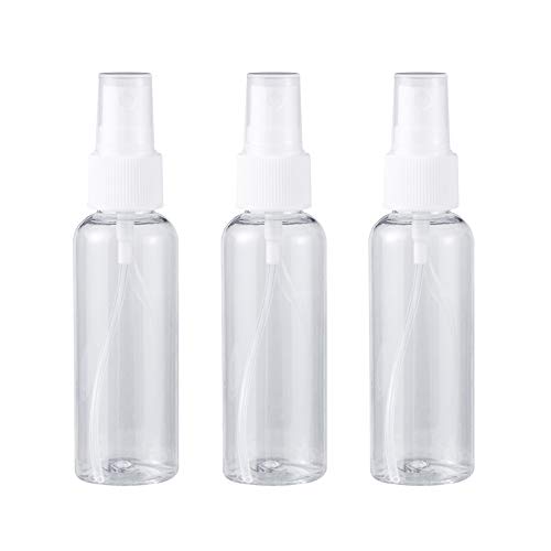 スプレーボトル アルコール対応 50mL 透明 出張 旅行用 小分けボトル PET 空容器 3個セット