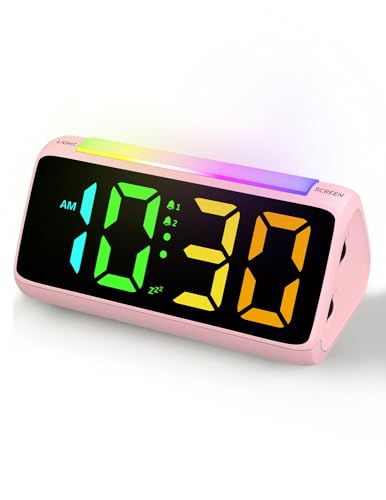 Netzu 6206D Digitaler Kinderwecker Rosa