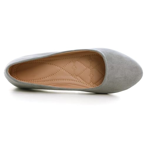 Image of Dear Time Women's Flats Comfortable Slip On Ballet Flats Soft Solid Casual Shoes