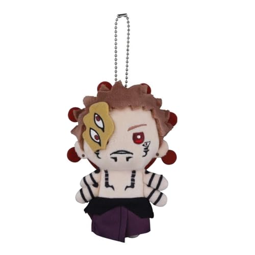HBGIAY JJK Ryomen Sukuna Soft Figure Stuffed Animal Pendant Itadori Yuji Keychain for Backpack JJK Keychain Charms 12CM
