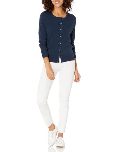 Amazon Essentials WAE35003FL18-NAV-XL Women'S Lightweight Crewneck Cardigan Sweater thumb #4