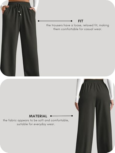 Image of Leriya Fashion High Waist Trousers for Women - Flared Korean Style Formal Pants | Elegant Workwear for Office, College & Events (Available in Plus Size