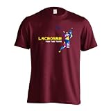 [アートワークスコウベ] ラクロス Tシャツ 半袖 練習着 ドライ ポリゴンシルエットのラクロス ユニセックス XL バーガンディ