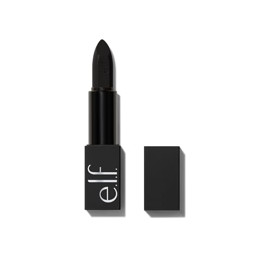 e.l.f. O Face Satin Lipstick, reichhaltig pigmentierter, pflegender & langanhaltender cremiger Lippenstift, mit Jojoba, vegan & tierversuchsfrei, All Night