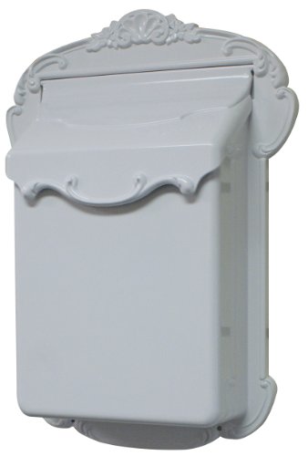 Special Lite Victoria Vertical Wall Mount Mailbox - White Aluminum Mailbox for Wall Mount - SVV-1013-WH