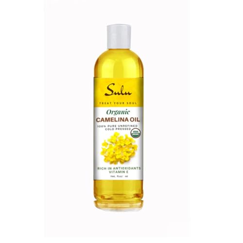100% Pure Cold Pressed Extra Virgin Unrefined Organic Camelina Seed Oil (16 fl.oz)