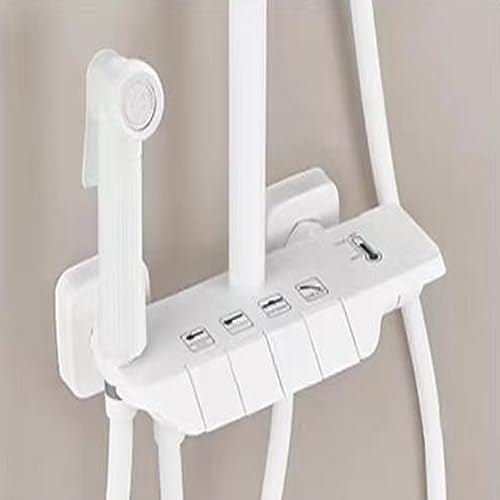 Ensemble de douche 4 sorties avec douchette à main réglable en hauteur