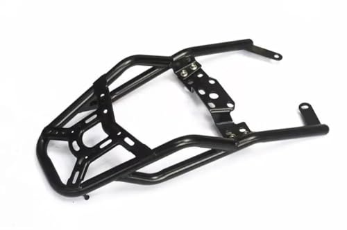 Support Bagages Moto en Métal Étagères d'Aile Arrière Rigides avec Barre de Protection