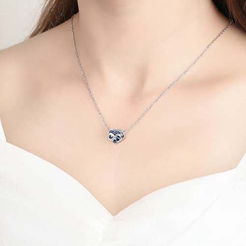 Birthstone Charm for Bracelet Necklace - 925 Sterling Silver Love Heart Happy Birthday Charm - Women's Jewelry Gift4