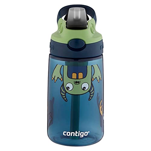 Image of Contigo Kids Straw Water Bottle with AUTOSPOUT Lid 14oz Monsters