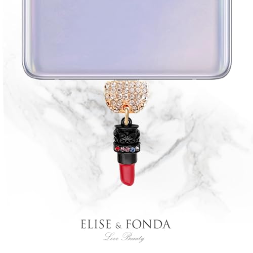 Accesorio protector Tipo-C con colgante de cristal negro para Android 4