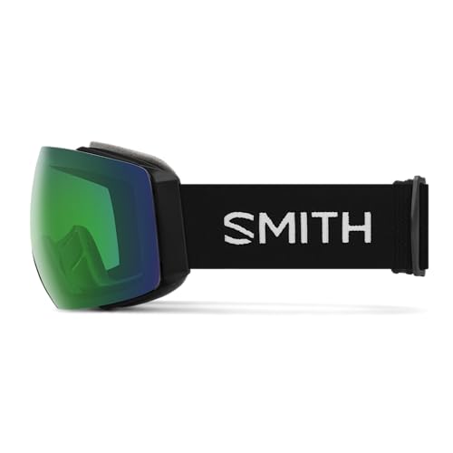 SMITH I/O MAG Goggles with ChromaPop Lens – Performance Snowsports Goggles with Easy Lens Change Technology for Skiing & Snowboarding – for Men & Women – Black + Everyday Green Mirror by SMITH - Image 2
