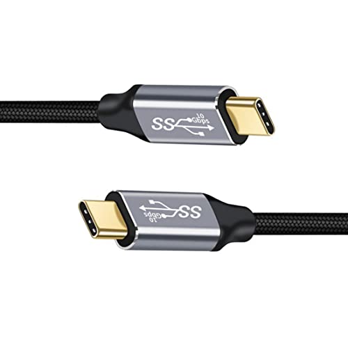 CY USB-C USB 3.1 Type C Gen2 Male to Male Data Video Cable with E-Marker for Tablet & Phone & Laptop 10Gbps (50cm)