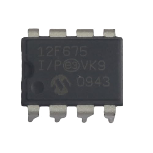 10 Pieces PIC12F675-I/P DIP-8 PIC12F675 Flash-Based 8-Bit CMOS Microcontrollers