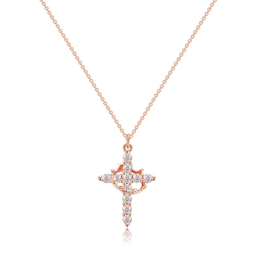 Collier croix délicat fini les bijoux ternes avec le zircon Robaice
