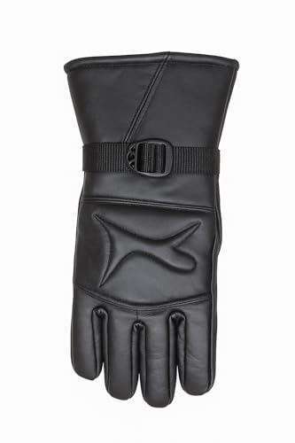 Image of TLN Genuine Leather Gloves for Men | Premium Soft Driving, Biking & Winter Gloves, Warm, Stylish & Durable Hand Gloves for Outdoor & Daily Use
