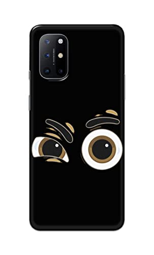 Image of PRINTFIDAA Funky Expression of Cartoon Eyes Printed Designer Hard Back Case Cover for OnePlus 8T -(TI) MVN1004