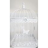 jaula boda Jaula de decoración de color Blanco, fabricadas en metal para dar una larga duración, ideal para colocar en fiestas, eventos, comuniones, bodas, aniversarios, navidad etc.