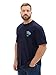 Produktbild TOM TAILOR Herren 1038580 Plussize T-Shirt mit Palmen-Print, 10668-Sky Captain Blue, 3XL