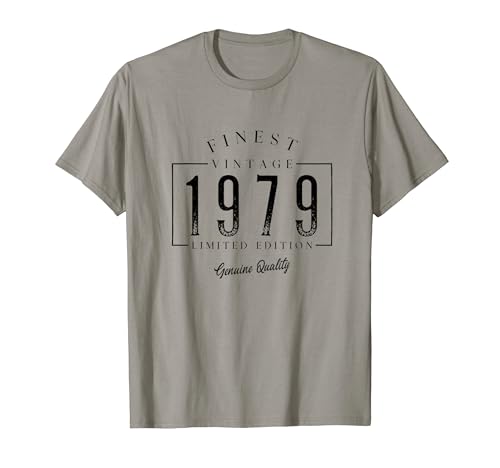 Finest Vintage 1979 Genuine Quality Birthday Year Of Birth Camiseta