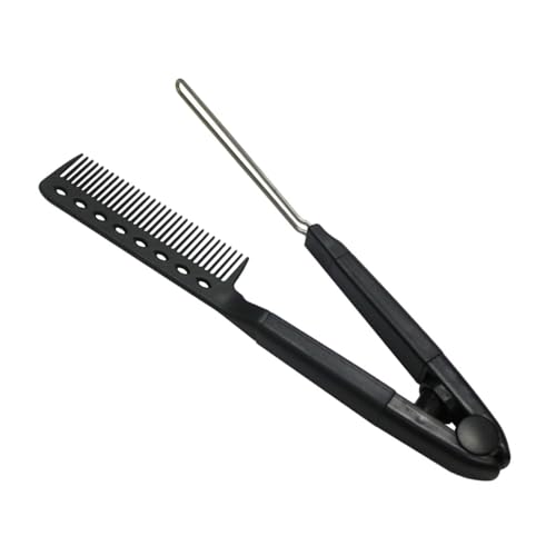 Peine alisador para cabello con peine en V, herramienta de peinado sin calor miniatura 1