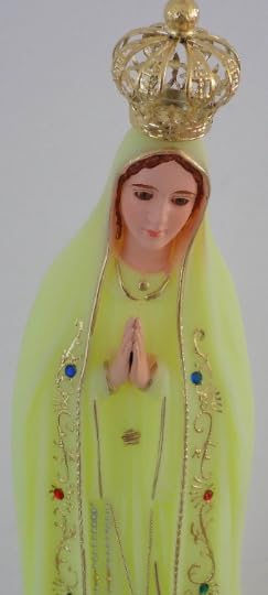 Estatuilla Religiosa de Nuestra Señora de Fátima Luminiscente, Virgen Maria Brilla en la Oscuridad, 45 cm