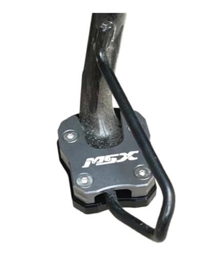 Extension béquille MSX125 Grom contre l'enfoncement plaque support moto rouge - 3