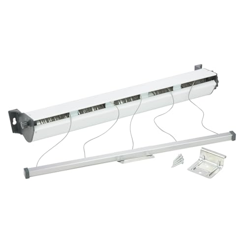 Honey Can Do,Alloy Steel 5-Line Retractable Outdoor Clothesline DRY-03113 White, 37.01