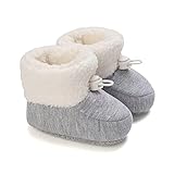 ►Cotton El interior hace que el bebé se sienta muy cálido y cómodo. Botas de nieve para bebés grandes para interiores y exteriores diarios.
