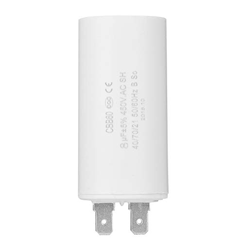 Cbb60 Run Capacitor 8UF 250VAC 350VAC AC 2 Wires 50/60Hz Cylinder For Air Compressor Water Pump Motor - Cbb60 AC And AC - View #5