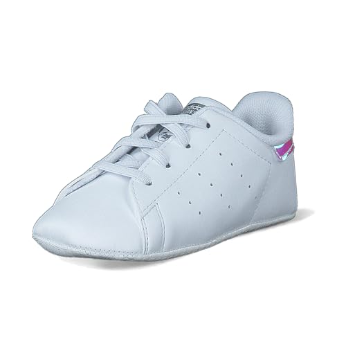 adidas Mixte enfant Stan Smith Sneaker, Ftwr White Ftwr White Silver Met, 19 EU
