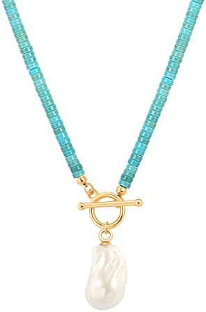 Aobei Pearl 18K Gold Plated Moon Star Lion Evil Eye Love Heart Cr...