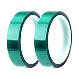 Lyeteung 2 Rotoli 20mmx33m Nastro Resistente al Calore, Nastro Termico per Sublimazione, Nastri Termici, per Stampa Elettronica, Artigianato Fai da Te, Verde