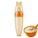 Food Feeder | Travel Friendly Squeeze Dispenser,Silicone Food Spoon Dispenser,for Cereal Puree Fruit Water