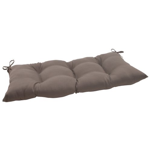 Pillow Perfect Indoor/Outdoor Forsyth Taupe Swing/Bench Cushion by Pillow Perfect