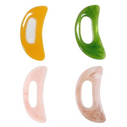 YS0911 Gua Sha Massage Tool with Handle Resin Massager Scraping Board for Body Shaping Muscle Neck Back Face Gua Sha Massage Tool Body, Pink