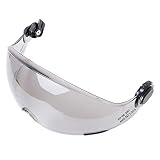 LOHASWORK Hard Hat Visor Replacement - ANSI Z87 Approved PC Material Anti-Scratch (E2 Smoked Visor)