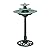 Alpine Corporation TEC106 Outdoor Floor 3-Tiered Pedestal Water Fountain and Birdbath, Pedestal Waterfall Fountain, 35", Green